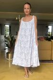 Made in Italy Camellia Midi Sundress White
